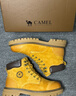 骆驼（CAMEL）王俊凯同款冬加绒户外工装马丁大黄靴男 G122W7757TR 金黄 42 实拍图