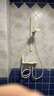 安华ANNWA 枪灰大置物简易花洒套装增压洗澡神器无顶喷手持喷头淋浴器 【热卖款】奶白 | 59铜主体+琴键置物 R5SE 实拍图
