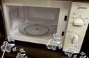 美的（Midea）快捷微波炉 家用小型 360°转盘加热 旋钮操控 易洁内胆（M1-L213B） 实拍图