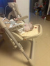 小主早安（BeBeMorning）宝宝餐椅电动摇摇椅二合一婴儿儿童哄睡便携餐桌椅子豪华款卡其色 实拍图