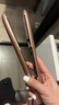奥克斯（AUX）卷发棒夹板直发不伤发迷你直板夹卷直两用拉直板刘海夹头发大卷烫蓬松神器负离子直发棒礼物送女生 玫瑰金 实拍图
