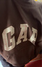 盖璞（GAP）男女装碳素软磨抓绒格纹logo连帽卫衣上衣609221 棕色 XS (165/84A)亚洲尺码 实拍图