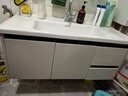 九牧王防水浴室柜组合奶油风洗手台智能卫生间陶瓷一体洗脸洗手盆洗漱台 奶油100CM+双抽屉-不含镜柜 【送货入户】不包安装 实拍图