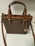 MICHAEL KORS新年礼物轻奢MK女包JET SET TRAVEL托特包菜篮子迷你深棕/橡果棕 实拍图