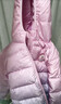 迪士尼儿童羽绒服外套秋冬女童轻薄连帽宝宝短款大童白鸭绒V418粉蓝140 实拍图