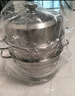 美厨（MAXCOOK）蒸锅 304不锈钢34CM三层蒸锅 加厚复底汤锅燃气电磁炉通用 实拍图