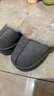 水星家纺棉拖鞋秋冬女男情侣冬季家居棉拖鞋室内保暖棉拖鞋 灰36-37码 实拍图