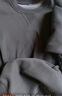 JEANSWEST LIFE真维斯加绒卫衣男秋冬季加厚保暖外套三角设计重磅灰色圆领上衣男 实拍图