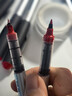 白雪（snowhite）【热门商品】PVR-155直液式走珠笔中性笔红笔子弹型学生教师批改办公签字笔0.5mm红色12支/盒 实拍图