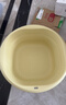 诺兰森迪 旅行折叠盆 洗脸盆家用便携式旅游军训必备用品水盆泡脚 黄 大号 实拍图