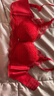 欧迪芬红色内衣女无钢圈文胸聚拢文胸蕾丝抗菌本命年胸罩送女友礼物 实拍图