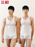三枪背心男【纯棉高弹罗纹】内搭健身运动打底男士无袖t恤[2件装] 实拍图