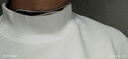 布先生小高领加厚保暖长袖打底T恤男秋冬打底衫 象牙白 L/175  实拍图
