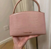CHARLES&KEITH鳄鱼纹凯莉包手提斜挎婚包包女包生日礼物新年礼物CK2-50270880-1 粉红色Pink S 实拍图