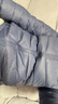 鸭鸭（YAYA）佟丽娅同款秋冬轻薄羽绒服女冬装短款鸭绒轻型薄款女士保暖外套K 雾霾蓝 L (165) 实拍图