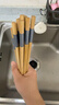 唐宗筷 锦鲤印花筷竹筷子10双装 家用酒店用 天然竹 碳化不易发霉餐具 实拍图