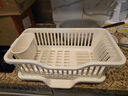 京东京造 碗盘置物架厨房果蔬沥水篮碗筷收纳盒筷子筒厨房烹饪器具白色 实拍图