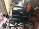 鱼跃(yuwell)手动轮椅车H062C铝合金免充气减震轻便手动可折叠老人 实拍图