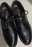 宜驰（EGCHI）皮鞋男士商务休闲加绒保暖通勤鞋子男 J1618-R 黑色（加绒） 41 实拍图