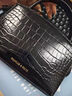 CHARLES&KEITH鳄鱼纹凯莉包手提斜挎婚包包女包生日礼物新年礼物CK2-50270880-1 Black黑色 S 实拍图