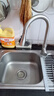 四季沐歌厨房水龙头 三功能抽拉式360°旋转冷热双控不锈钢洗碗洗菜盆水槽 实拍图