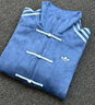 adidas明星同款新年款新中式休闲宽松外套男女秋冬阿迪达斯三叶草 混合沥青蓝   M 实拍图