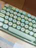 摩天手(Mofii) sweet无线复古朋克键鼠套装 办公键鼠套装 鼠标 电脑键盘 笔记本键盘 绿色混彩 实拍图