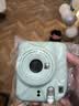富士（FUJIFILM）instax  mini12 一次成像 立拍立得相机 mini12 薄荷绿 套餐五（官方标配+水晶壳+肩带+白边相纸20张） 实拍图