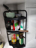 九千谷转角调料架厨.房置物架佐料调味品瓶罐挂钩大容量台面收纳篮6356 实拍图