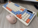 前行者V98Pro无线键盘鼠标套装蓝牙有线三模带屏幕机械手感静音办公薄膜键盘电脑iPad笔记本通用 活力橙 实拍图