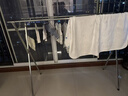 全品屋晾衣架落地不锈钢免安装家用室内户外折叠晾衣杆移动挂衣架晒被子 加固款【双杆】1.6米可伸缩+礼包 实拍图