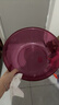 加大加厚洗脸盆家用大号洗菜盆洗衣盆浴室专用内裤收纳盆子 紫红 特大号摔不烂【直径32cm】 实拍图