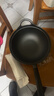 九铸 生铁锅深炒锅老式铁锅家用不粘锅平底炒菜锅燃气灶电磁炉专用锅 长柄-平底炒锅-无盖款 27cm 实拍图