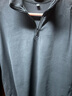 优衣库男装柔滑弹力摇粒绒半拉链套头衫/长袖25秋冬新款481184 09 黑色 L /175/100A 实拍图