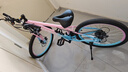 永久山地自行车成人山地车学生铝合金变速油碟刹内走线男女士单车赛车 辐条/炫彩粉【京仓发货 加厚车座】 24寸【适合：140-170cm】 24速【定位变速器】 实拍图