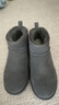 京东京造【纯羊毛】雪地靴男冬季羊皮毛一体加厚加绒保暖短筒男靴灰色42 实拍图