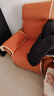 左右沙发功能皮感科技布单人沙发单椅DZY6010 暮光橙31055 实拍图