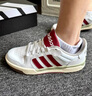adidas ENTRAP美式校园风运动少年感复古篮球风板鞋男女阿迪达斯   白色/红色   40.5 实拍图