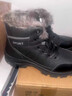 全洲狼 雪地靴男冬季新款东北棉鞋男大码抗寒防水加绒保暖轻便防滑靴子 黑色棉鞋-升级版 加绒 42 (260mm) 实拍图