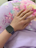 Apple/苹果 Watch S11 智能手表GPS+蜂窝款42毫米银色铝金属表壳雾紫色运动型表带M/L MF9J4CH/B 实拍图