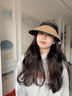 真享防晒帽夏季帽子女大帽檐遮阳帽太阳帽防紫外线时尚洋气空顶帽K192 实拍图