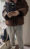 坦博尔达人推荐美拉德鹅绒短款羽绒服女小个子保暖加厚穿搭外套TW236362 黑糖咖啡 S (160) 实拍图