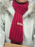 百搭韩版针织毛线红色围巾女2024圣诞冬季高级感新年礼物情侣围脖 【热卖】针织围巾-红色-1个装-保暖超好看 1 实拍图
