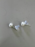 天使之泪淡水珍珠耳钉耳饰女S925银经典简约日常生日礼物送女友自戴送爱人 淡水珍珠银耳钉【5-6mm】 实拍图