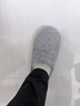 内泊（NEIBO）【超舒服】乳胶棉拖鞋男冬季女室内家居大码防滑防臭保暖羊毛灰44 实拍图