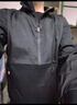 罗蒙（ROMON）夹克男士外套春秋潮流商务休闲上衣连帽百搭男装MK53黑色加绒L 实拍图