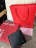 七匹狼钱包男士【新年礼物】真牛皮短款骐骥红本命年礼盒送爸爸男友生日 实拍图
