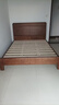京东京造家居悦枫实木床 天然橡胶木 主卧双人床胡桃色1.5×2米 实拍图