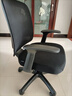 得力（deli）4900S 人体工学靠背办公椅/电脑椅/职员椅 可升降转椅舒棉坐垫 黑 实拍图