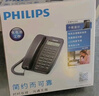 飞利浦（PHILIPS）电话机座机 固定电话 办公家用 免提通话 免电池 来电显示 TD-2808 (黑色) 实拍图